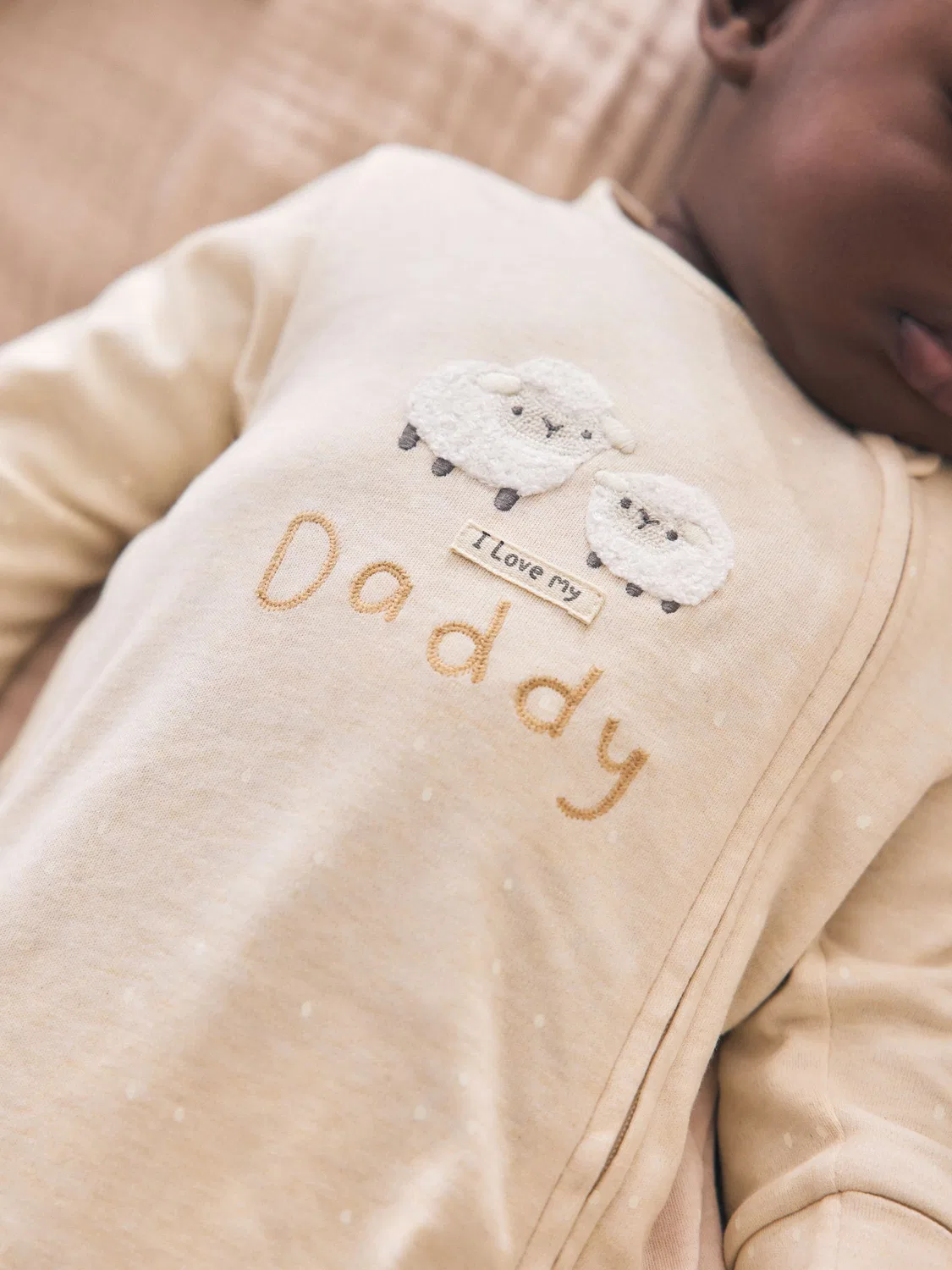 Нейтральный детский пижамный комбинезон I Love My Daddy на двусторонней молнии (0-18 мес.) Next, Neutral I Love My Daddy — фото 3
