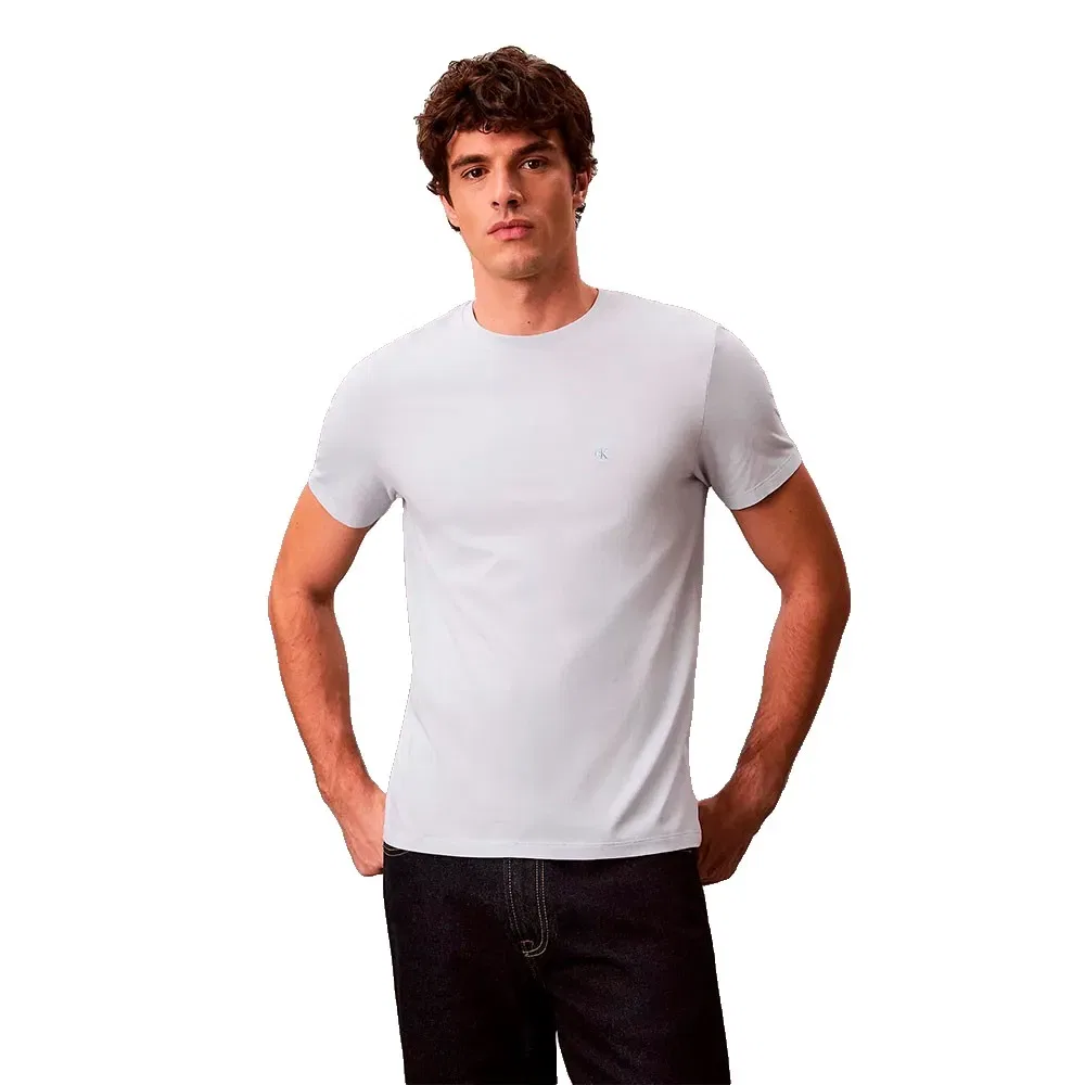 Футболка с коротким рукавом Slim Fit Liquid Touch Calvin Klein, белый