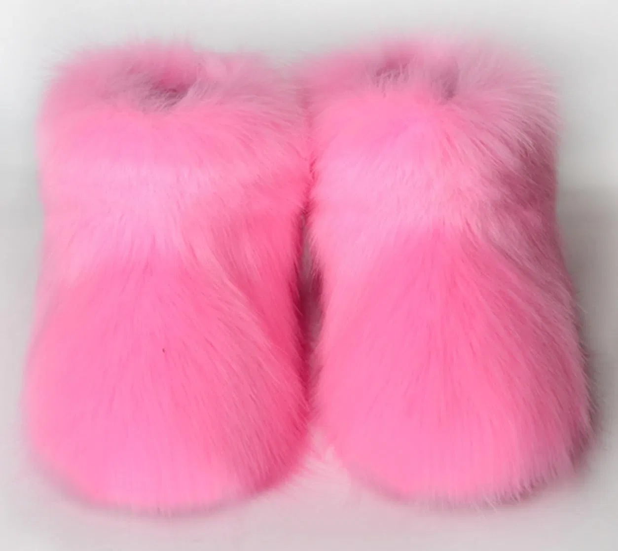Детские зимние сапоги для девочек с искусственным мехом LLTMALL, Pink — фото 3