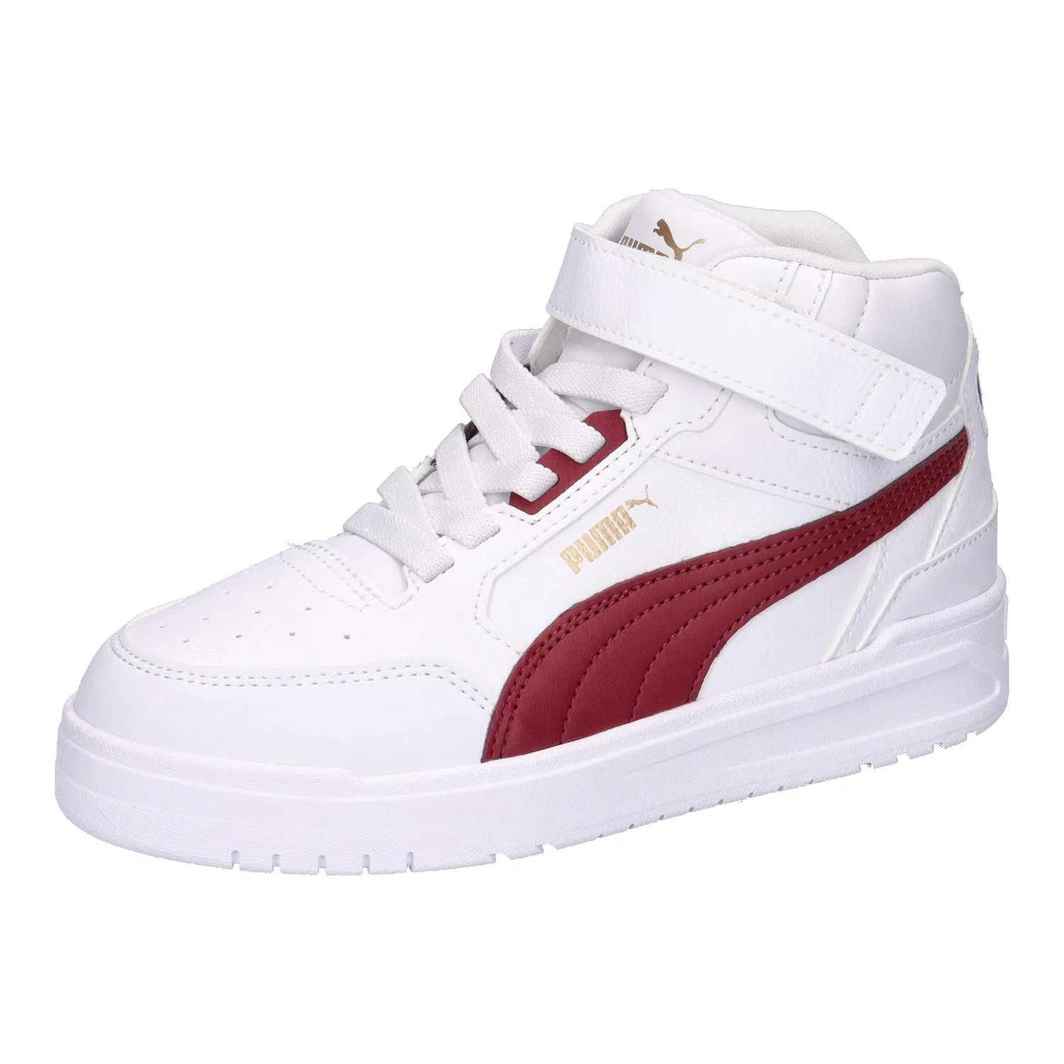 Детские кроссовки с высоким берцем Shuffle Downtown Mid Puma, Weiss