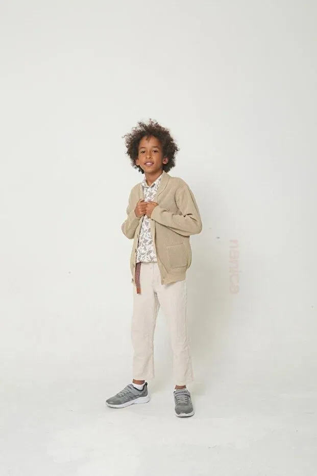 Детский кардиган для мальчиков хлопковый Thessaloniki Knitwear Ugly Duck, Beige