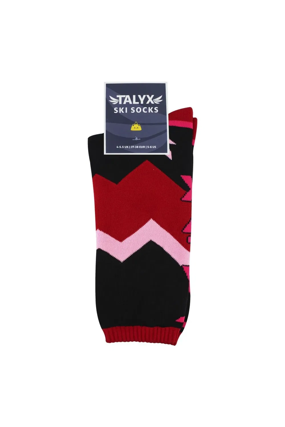 Теплые зимние носки для лыж с усиленной подошвой Talyx, Pink — фото 2