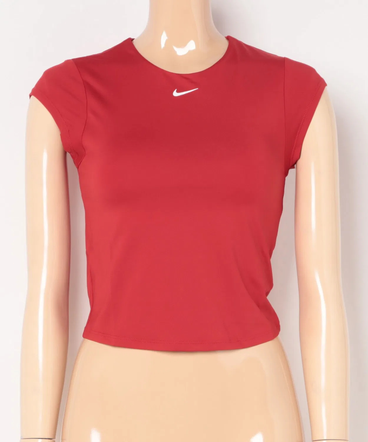 Женский топ для плавания с принтом Effortless Swim Top NIKE, Красный