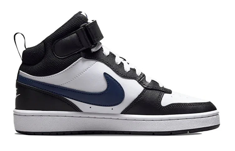 Детские кроссовки для скейтбординга с высокой посадкой Court Borough Mid 2 Nike, White Black University Red — фото 4