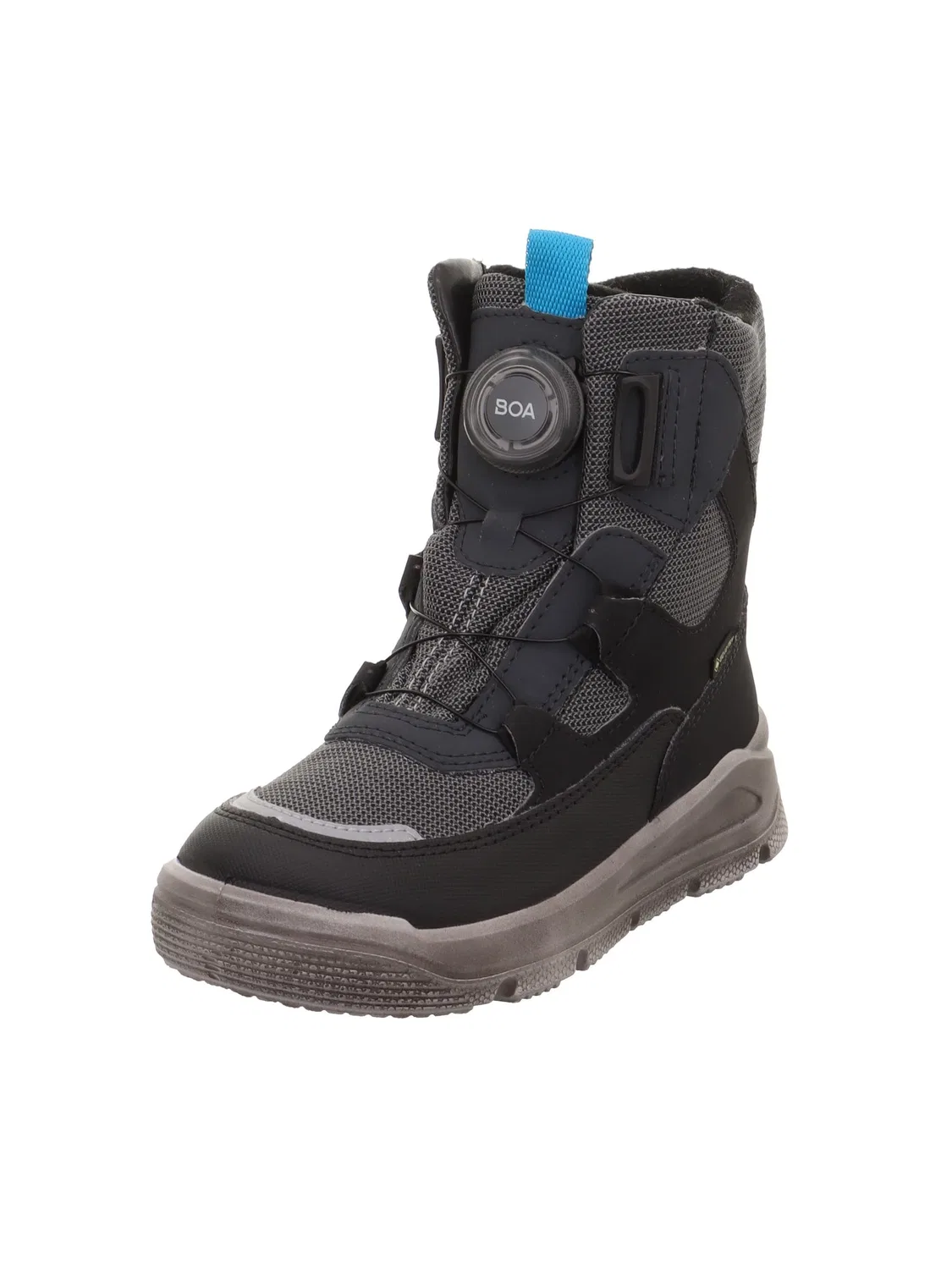 Детские ботинки для мальчиков с принтом Mars Warm Gefütterte Gore-tex Superfit, Schwarz Hellgrau 0070