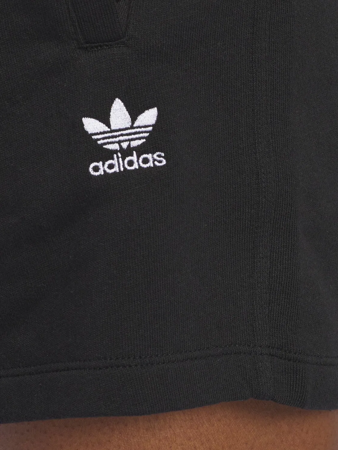 Шорты из французского трикотажа Essentials, adidas Originals, черный — фото 4
