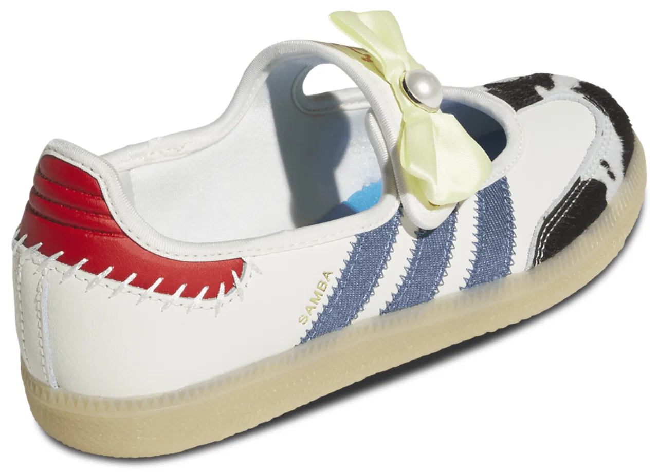 Кроссовки для девочек Samba Mary Jane Adidas, цвет Blue/Multi — фото 3