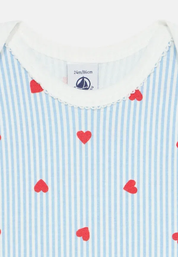 Комплект из 3 футболок, хлопок, Debout, Petit Bateau, белый, синий — фото 4