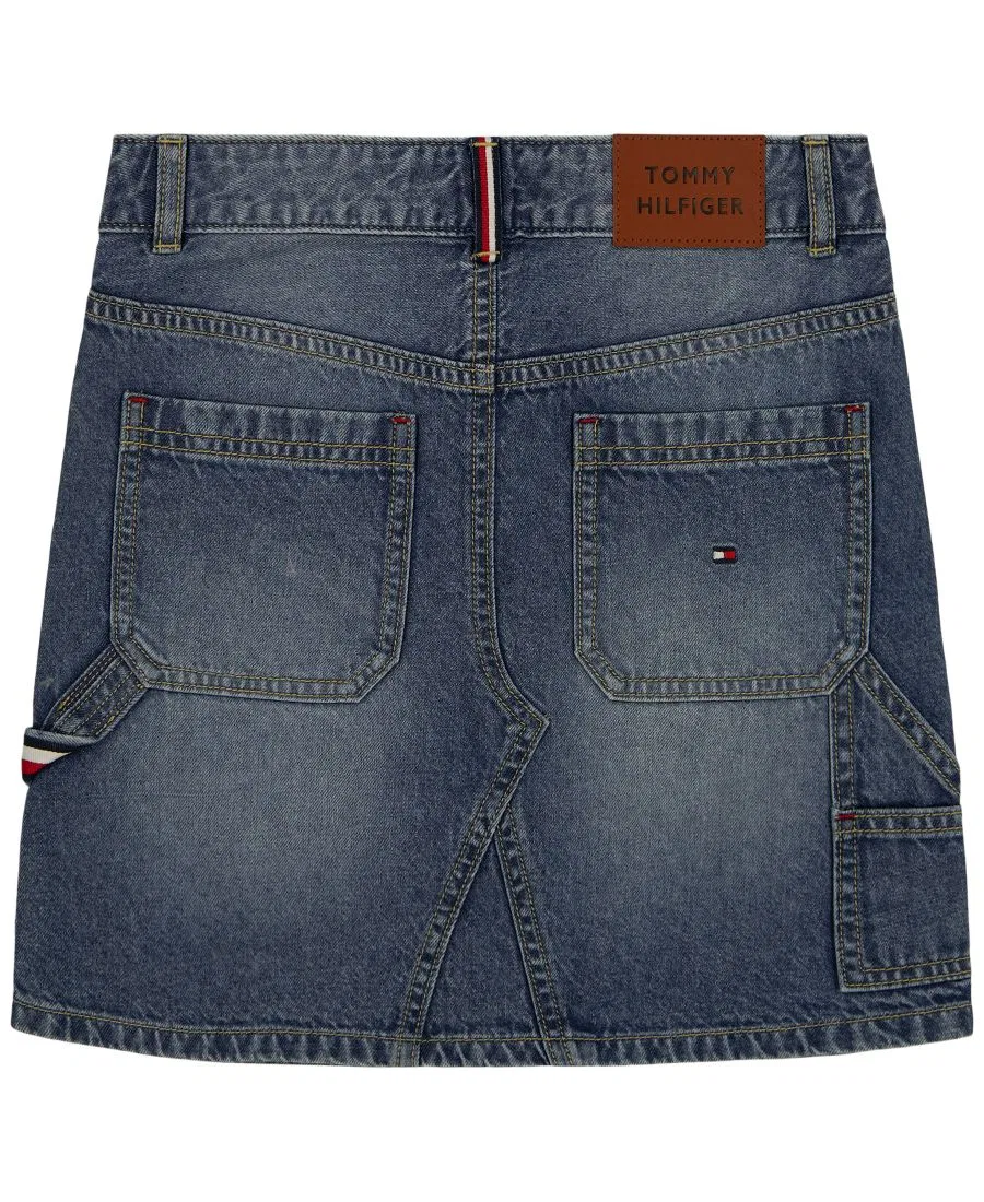 Джинсовая юбка-карго с молотковой петлей Tommy Hilfiger, Dekalb Wash — фото 2