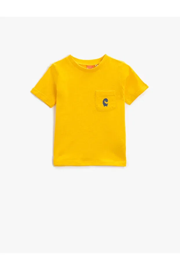Детское для мальчиков футболка хлопковая Koton, Yellow/171