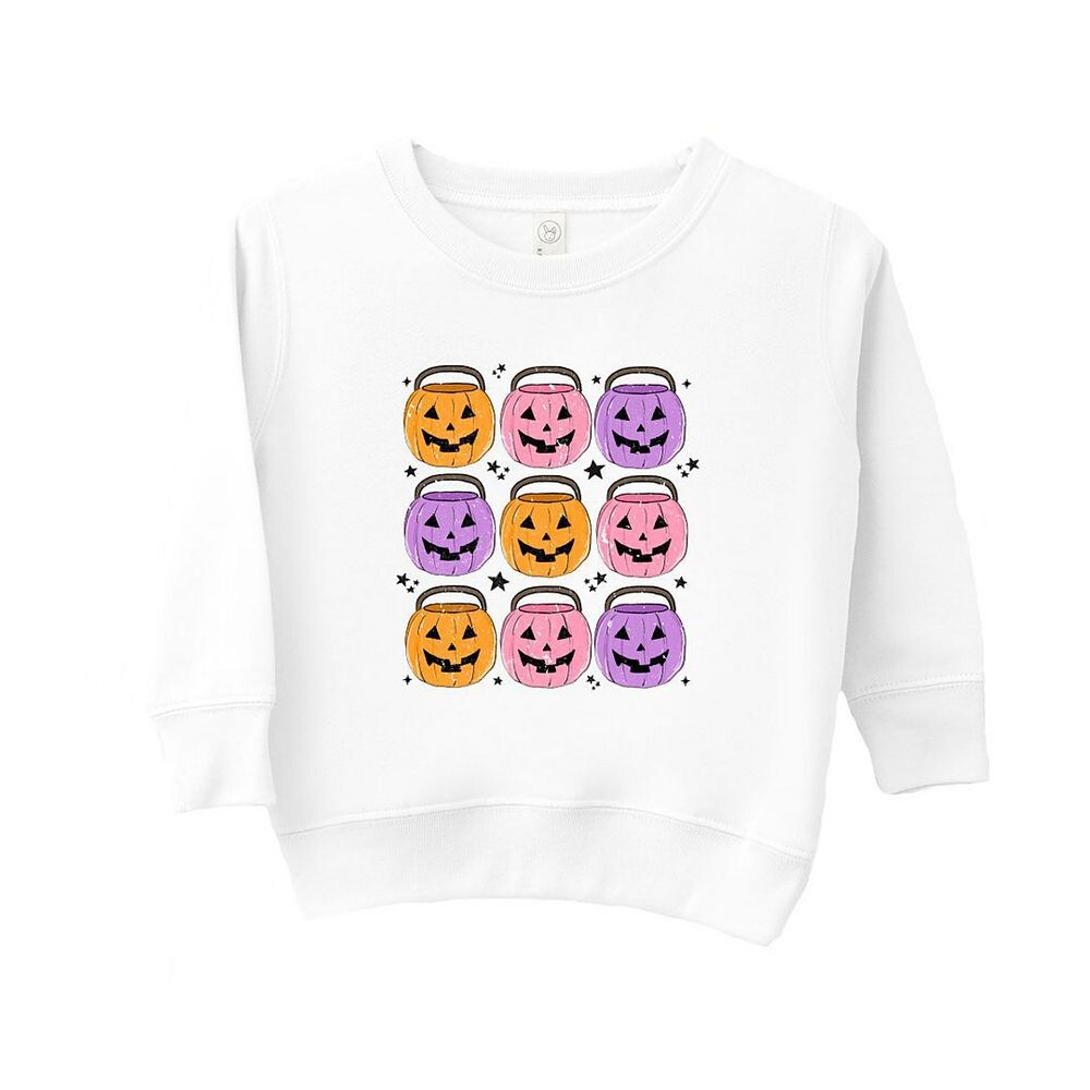

Толстовка с рисунком для малышей Halloween Candy Bucket Chart The Juniper Shop, белый