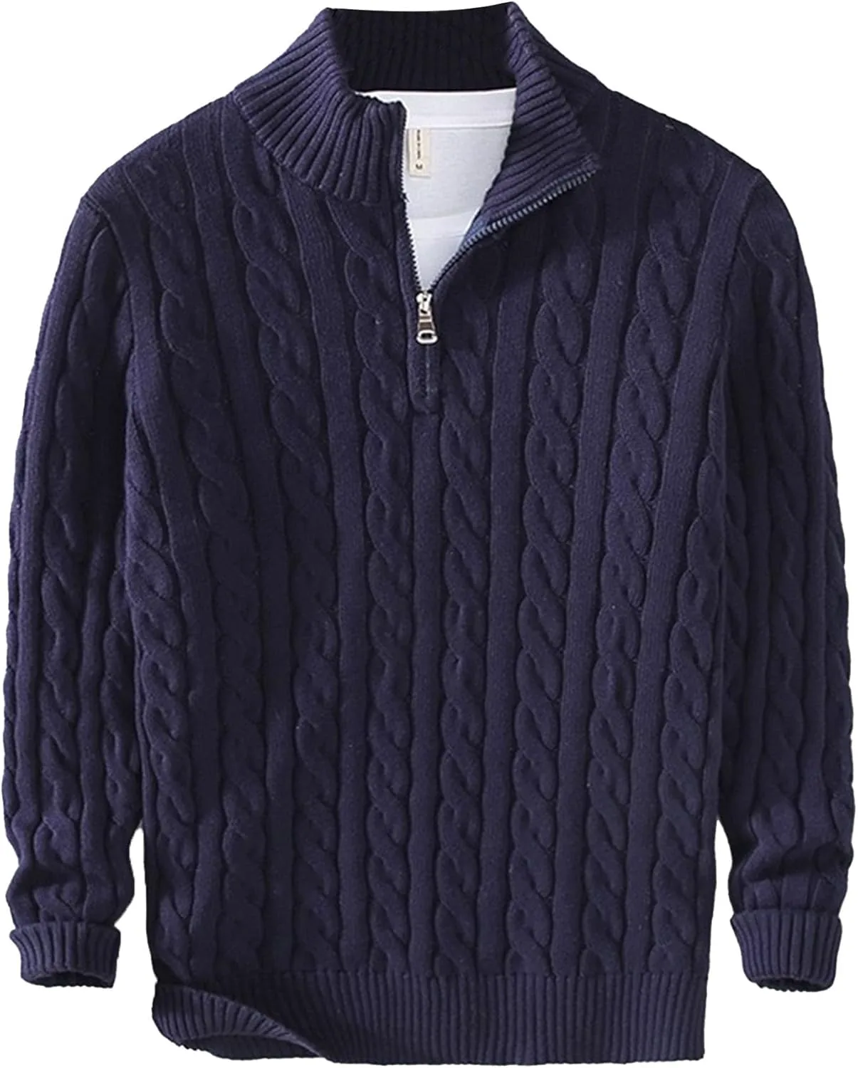 

Мужской свитер майифу-GJ с воротником-поло и кабельной вязкой Maiyifu-GJ