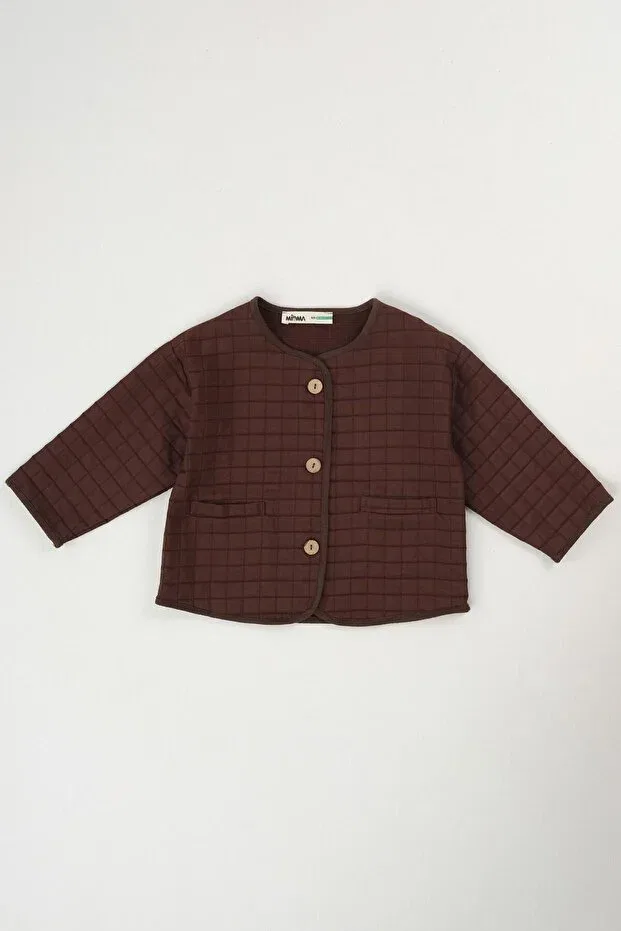 Горько-Коричневая куртка большого размера Mioma Kids — фото 4
