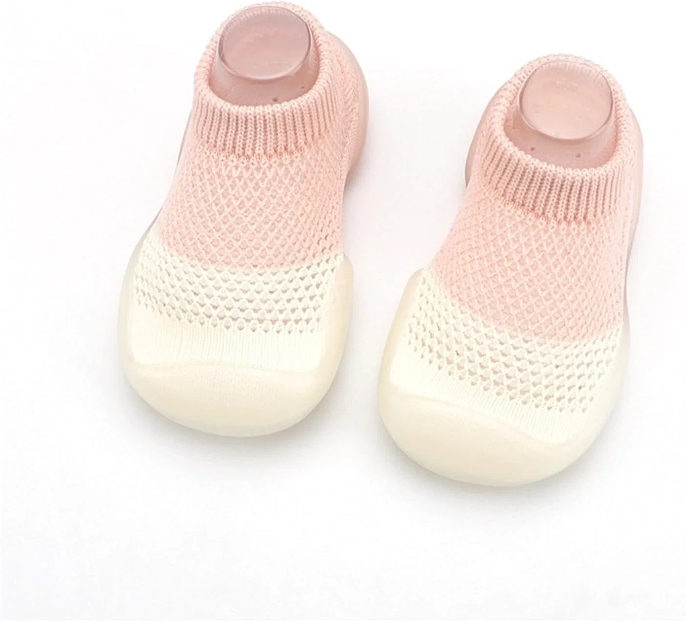 Детские кроссовки для девочек с сеткой и эластичной подошвой, Pink — фото 2