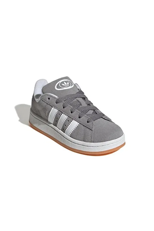 Детские кроссовки для девочек с коротким каблуком Campus 00s c unisex kids sneakers ji4330 Adidas, Gray — фото 4