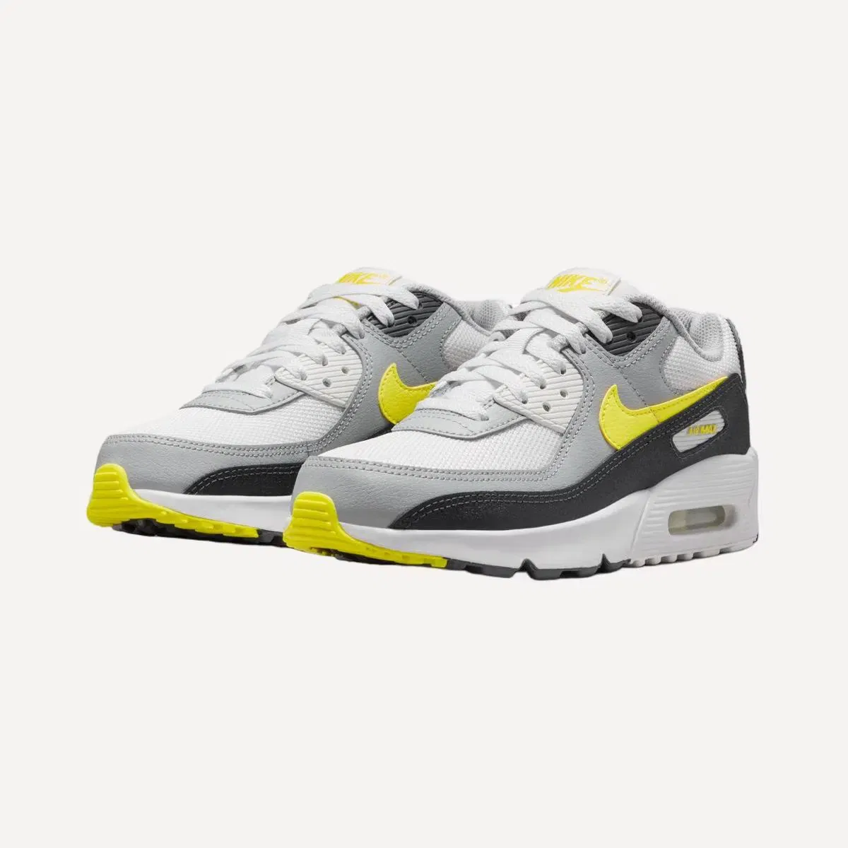 Детские кроссовки для мальчиков с сетчатым верхом AIR MAX 90 MESH (GS) Nike, Blanco — фото 3