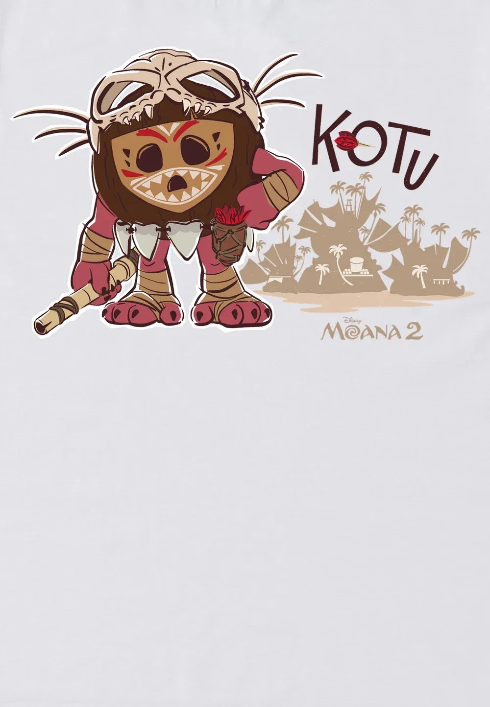 Футболка с принтом Moana 2 kotu Henry Tiger, White — фото 3