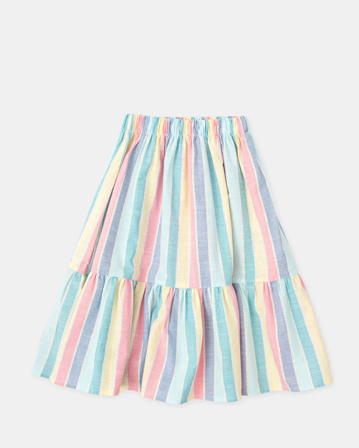 Детская юбка для девочек в полоску Multicolor Tutto Piccolo, Multicolor — фото 4