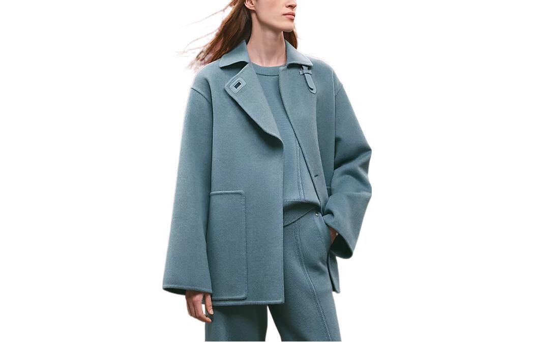 

Пальто женское Moss Hermes укороченное, синий