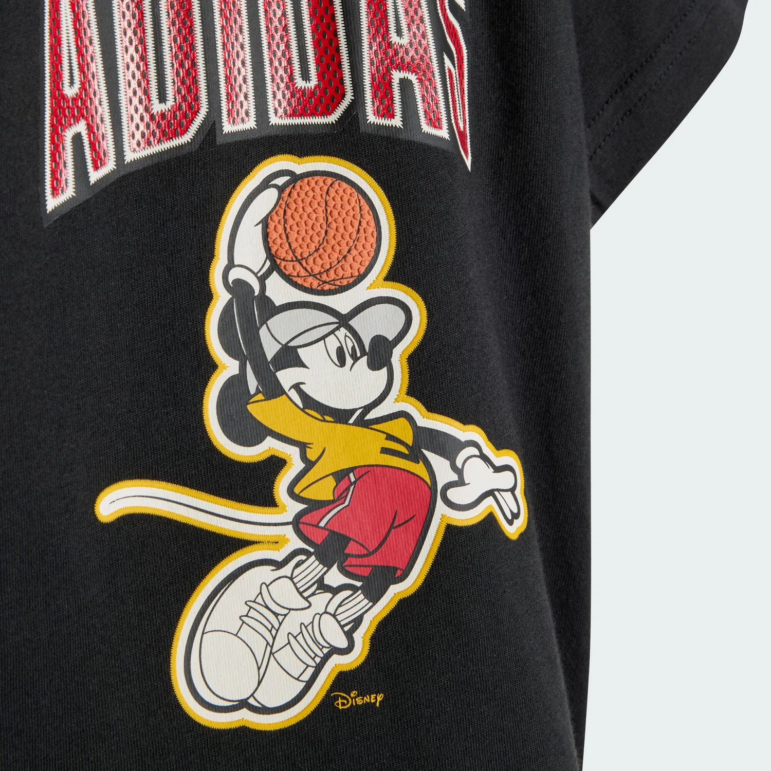 Детский комплект футболка и шорты с принтом Micky Maus Adidas, Schwarz / Weiss — фото 3