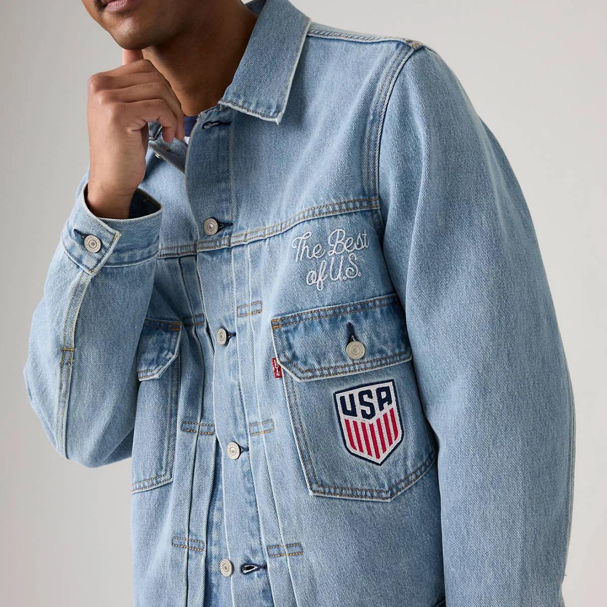 Куртка Levi'S US Soccer Type II, U.S. - Medium Wash — фото 4
