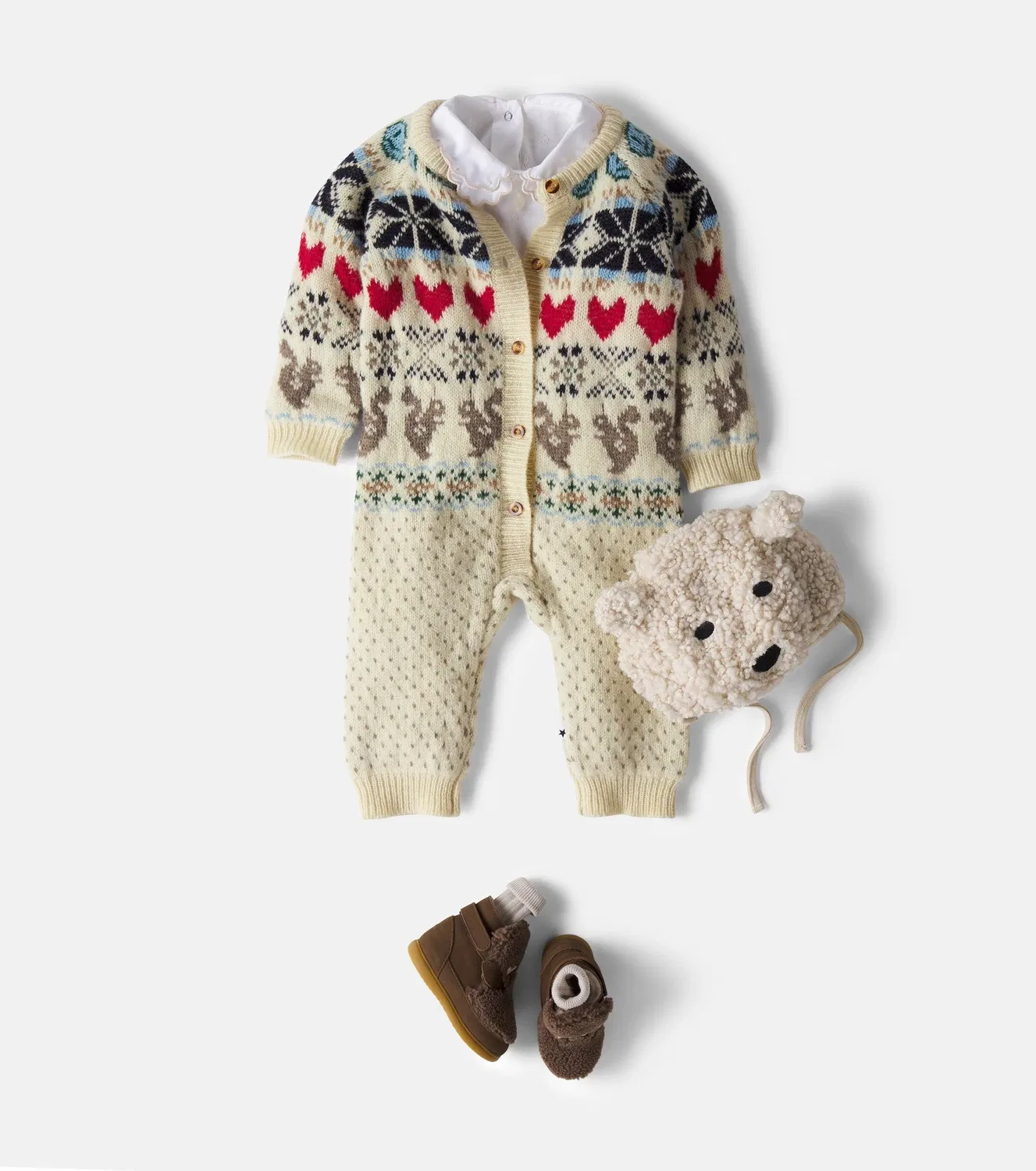 Боди из шерсти Polar Knit Molo, белый — фото 2