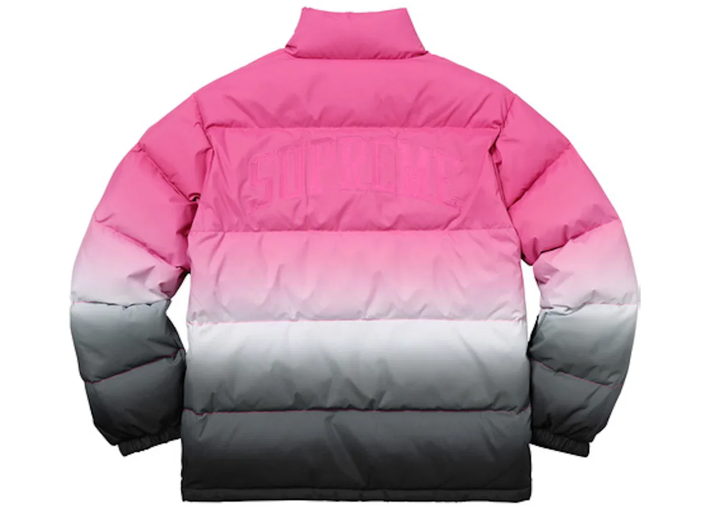 Мужская куртка пуховик с градиентом Supreme, Pink