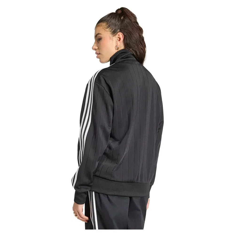 Толстовка Pinstripe Firebird Loose Track full zip Adidas Originals, черный — фото 2