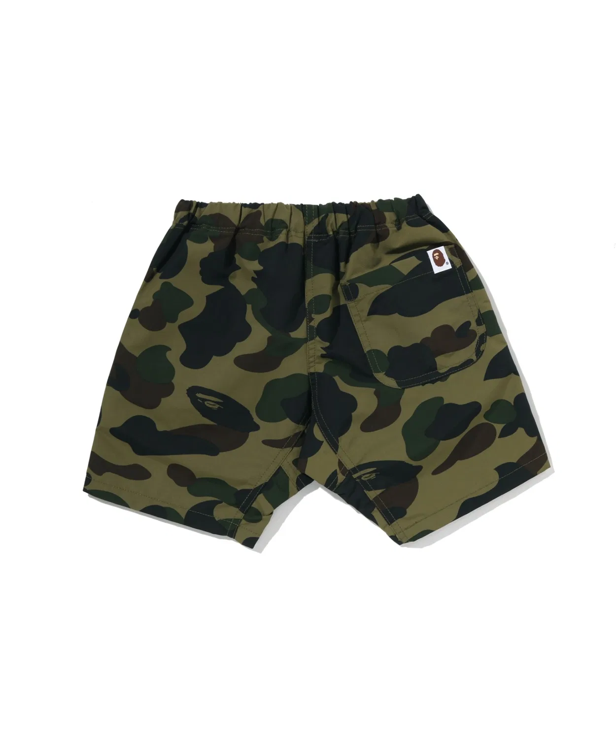 Детские шорты для скалолазания с камуфляжным принтом 1ST CAMO A BATHING APE, Green — фото 2