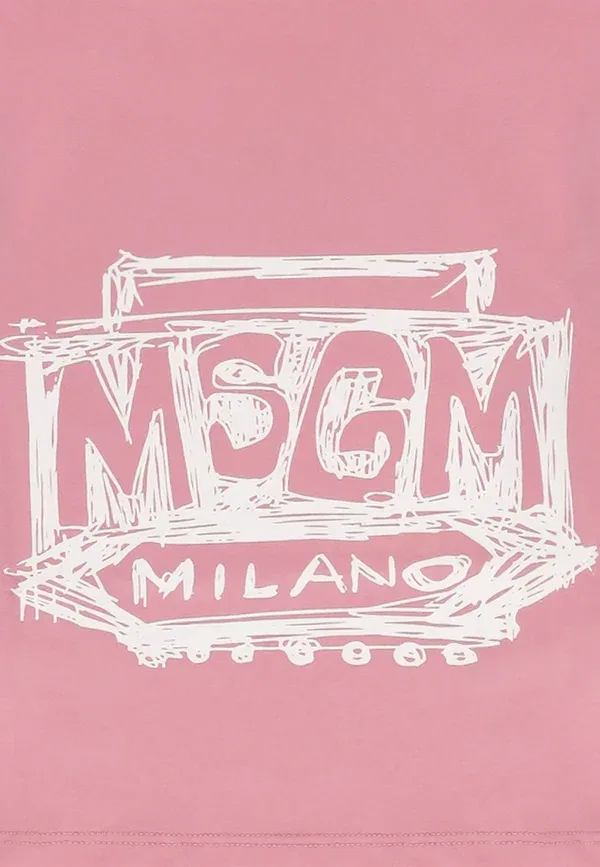 Футболка с принтом Msgm Rosa, розовый — фото 3