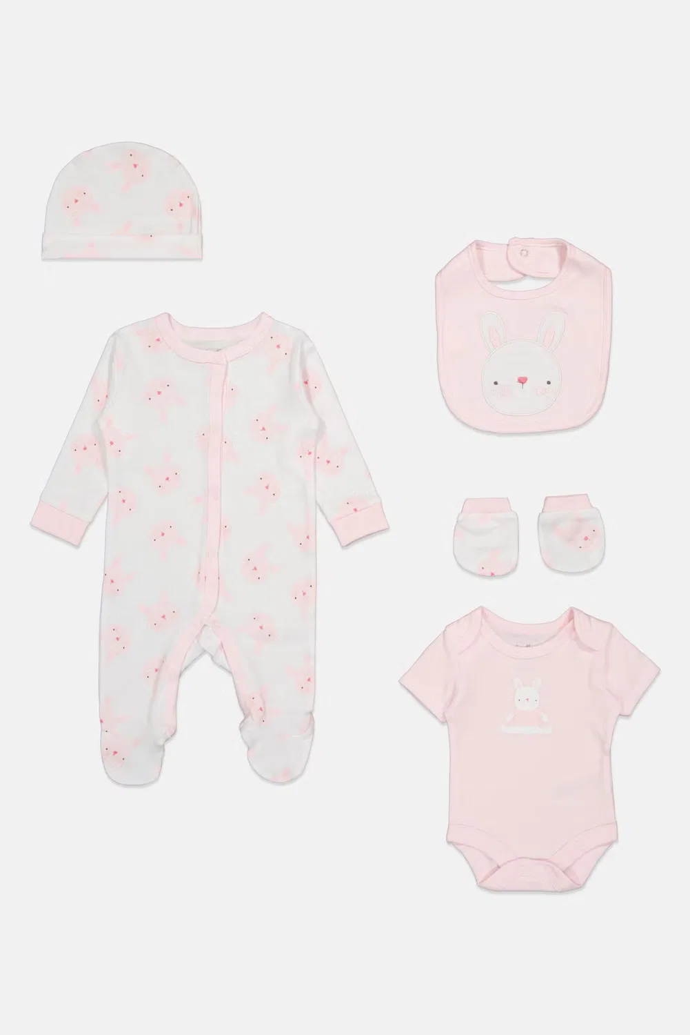 Комплект детский с вышивкой 5 предметов Rock-A-Bye Baby Boutique, разноцветный — фото 2