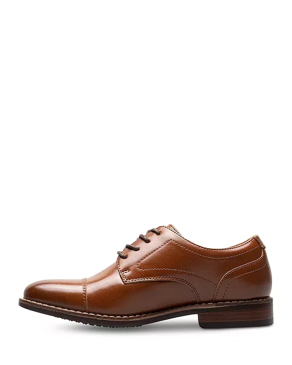 Детские классические туфли для мальчиков с мыском cap toe Rucci Florsheim Kids, Cognac — фото 3