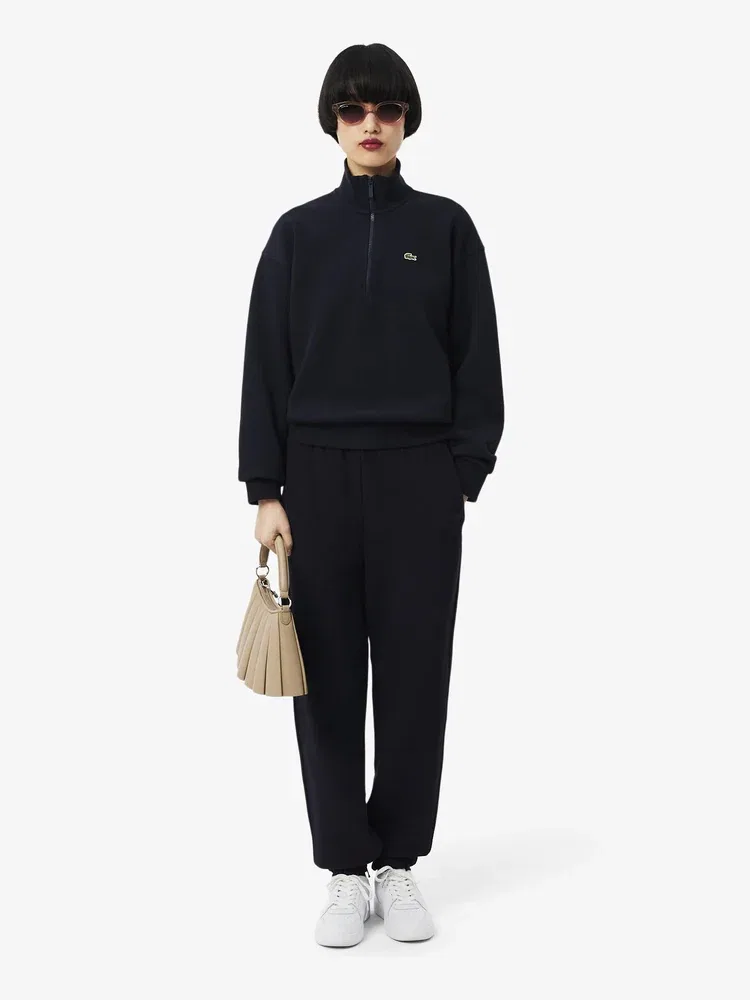 Брюки женские LACOSTE Double Face Pique Sweatpants, Navy — фото 4