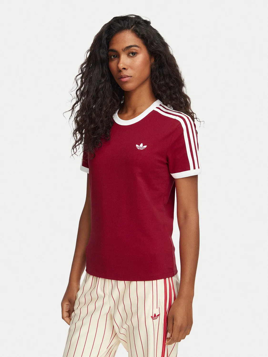 Женская футболка стандартного кроя Slim Adidas, красный
