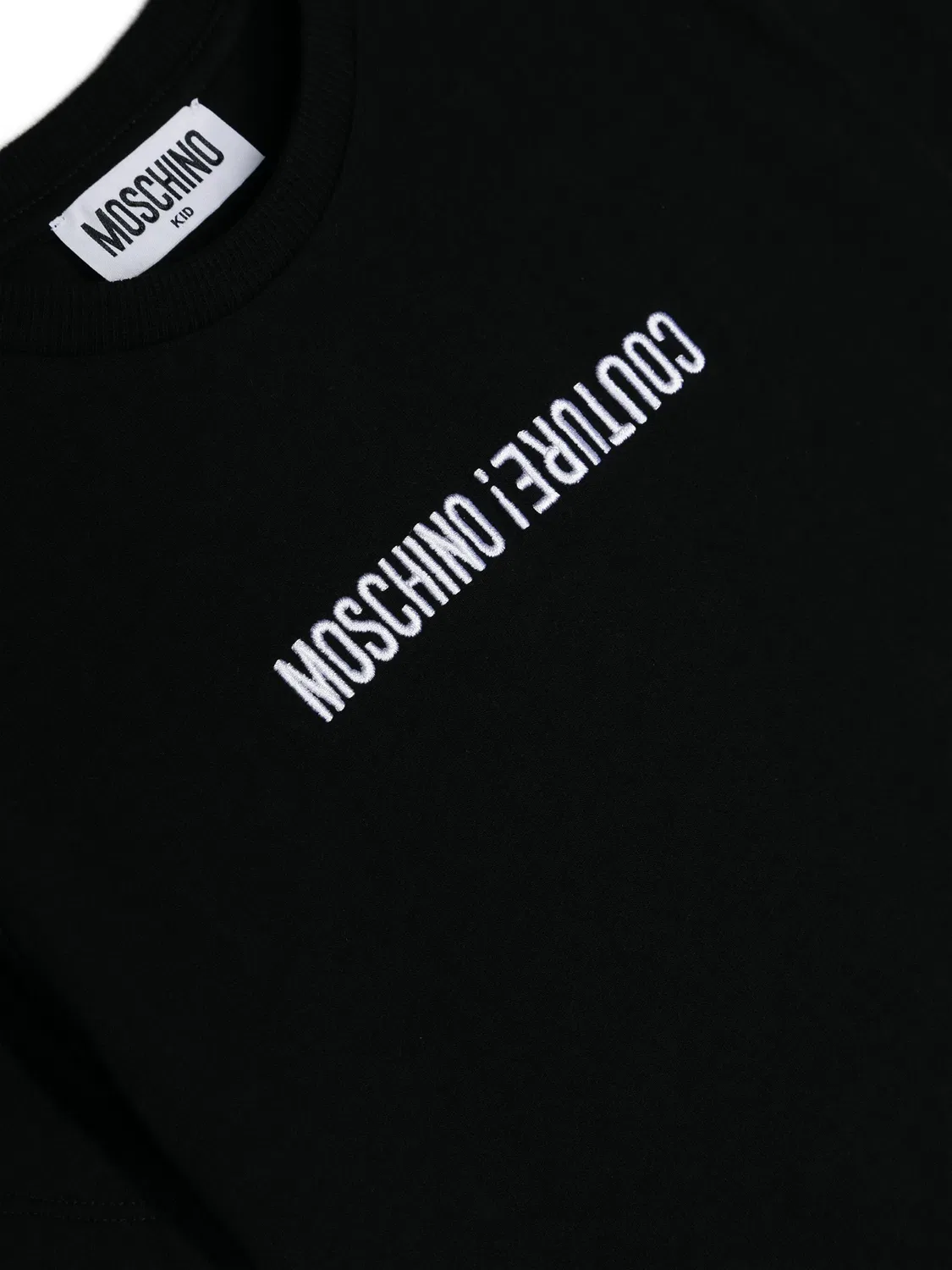 Футболка с вышитым логотипом Moschino, черный — фото 2
