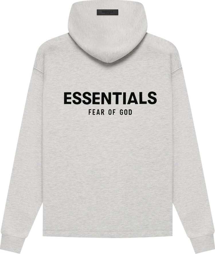 Худи Fear of God Essentials Relaxed Hoodie 'Light Oatmeal', серый — фото 3