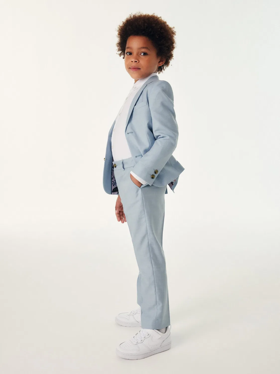 Брюки классические Suit Trousers Baker by Ted Baker, голубой — фото 4