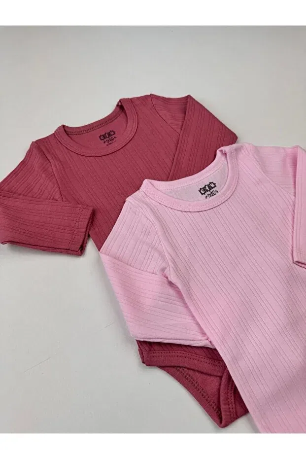 Детское боди для новорожденных с длинным рукавом Efu Baby, Cherry-Pink — фото 2