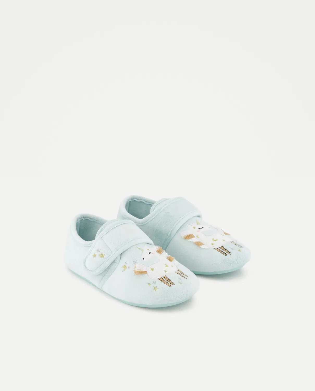 Детские закрытые тапочки для девочек с принтом Unicornios Kids El Corte Inglés, Jabón — фото 2