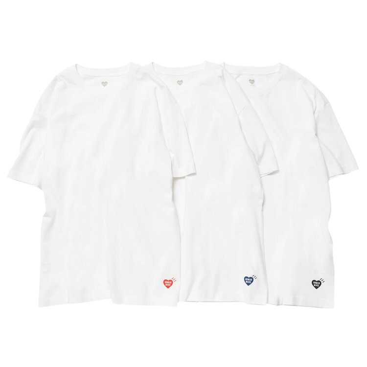 

Футболка Human Made 3-Pack T-Shirt Set 'White', белый