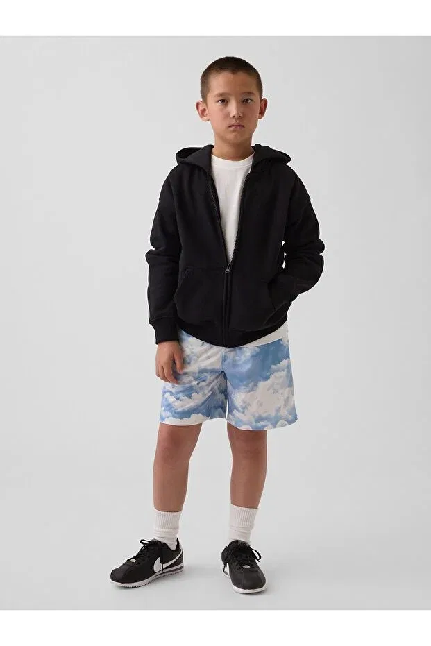 Детские шорты для мальчиков с графическим принтом Gap, Light Blue