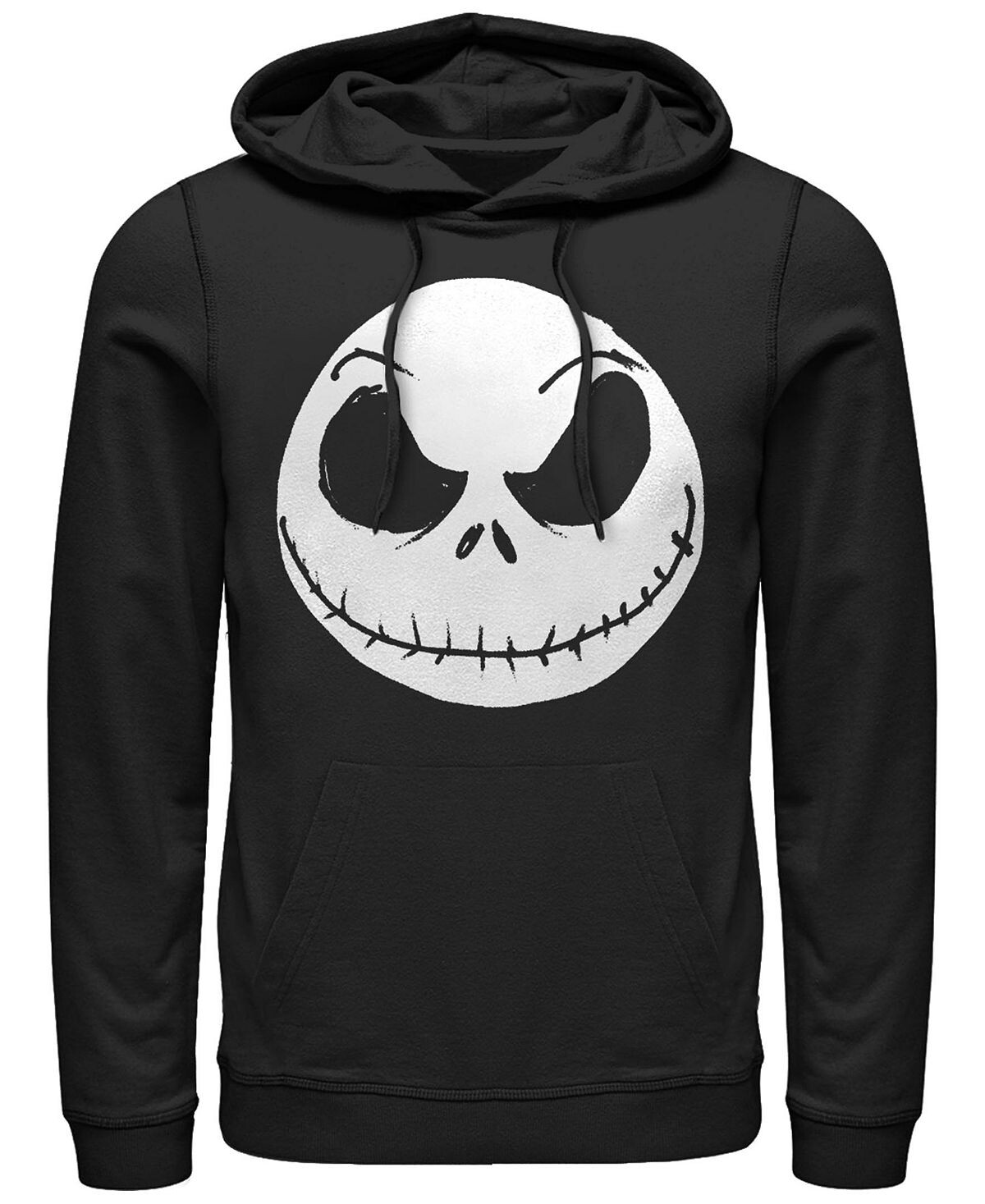 

Мужская флисовая толстовка с капюшоном nightmare before christmas big face jack Fifth Sun, черный