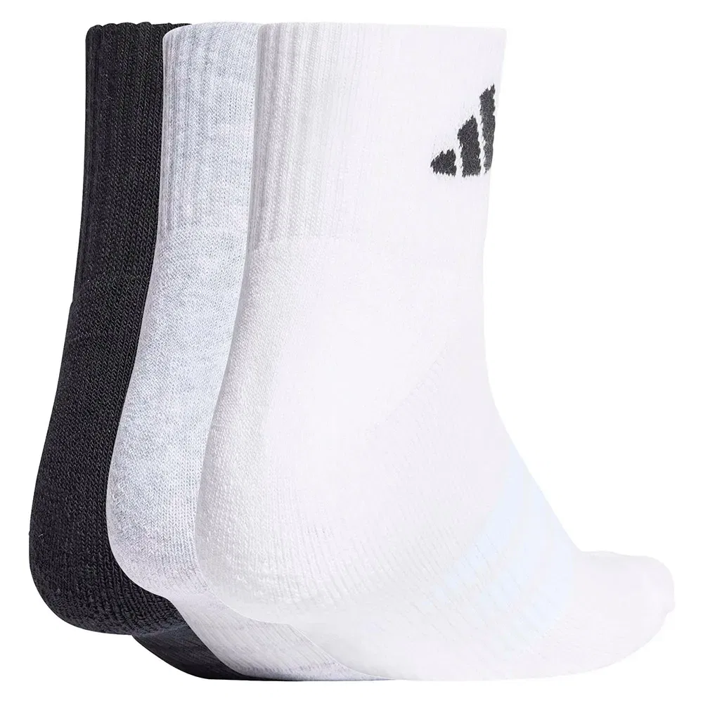 Носки спортивные Adidas Cushioned Sportswear Ankle, 3 пары, белый — фото 2