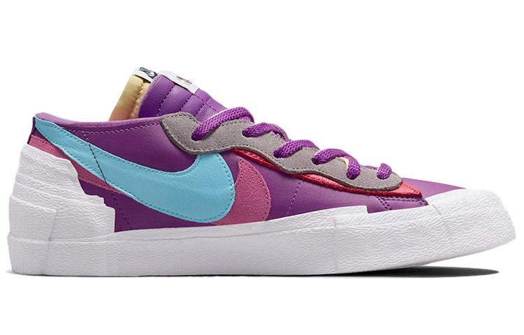 Кроссовки Nike Blazer Low Sacai Kaws, фиолетовый/белый — фото 2