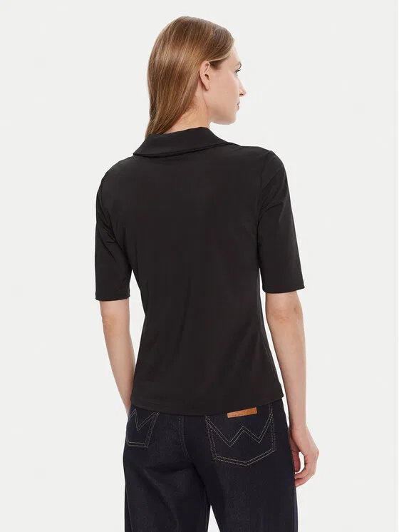 Поло slim fit Calvin Klein, черный — фото 3