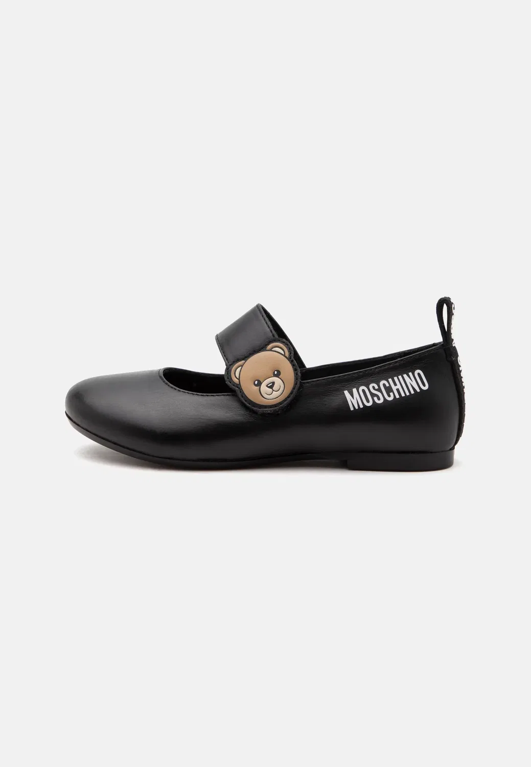 Балетки с ремешком на щиколотке Moschino, Black