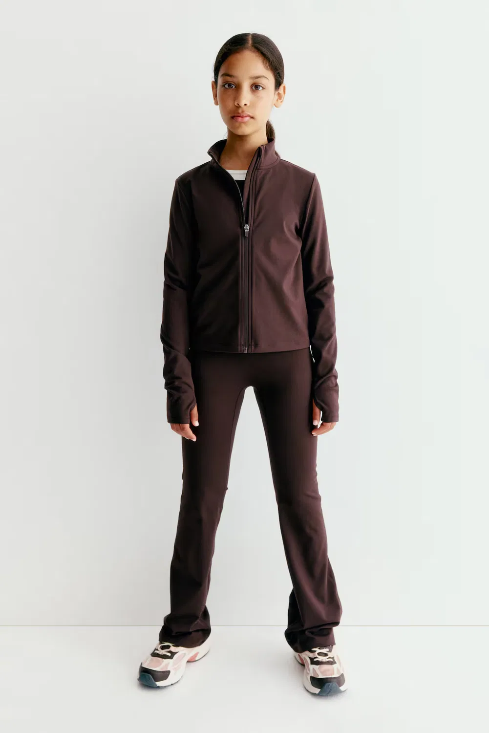 Леггинсы для йоги с технологией Softmove H&M, Dunkelbraun — фото 3