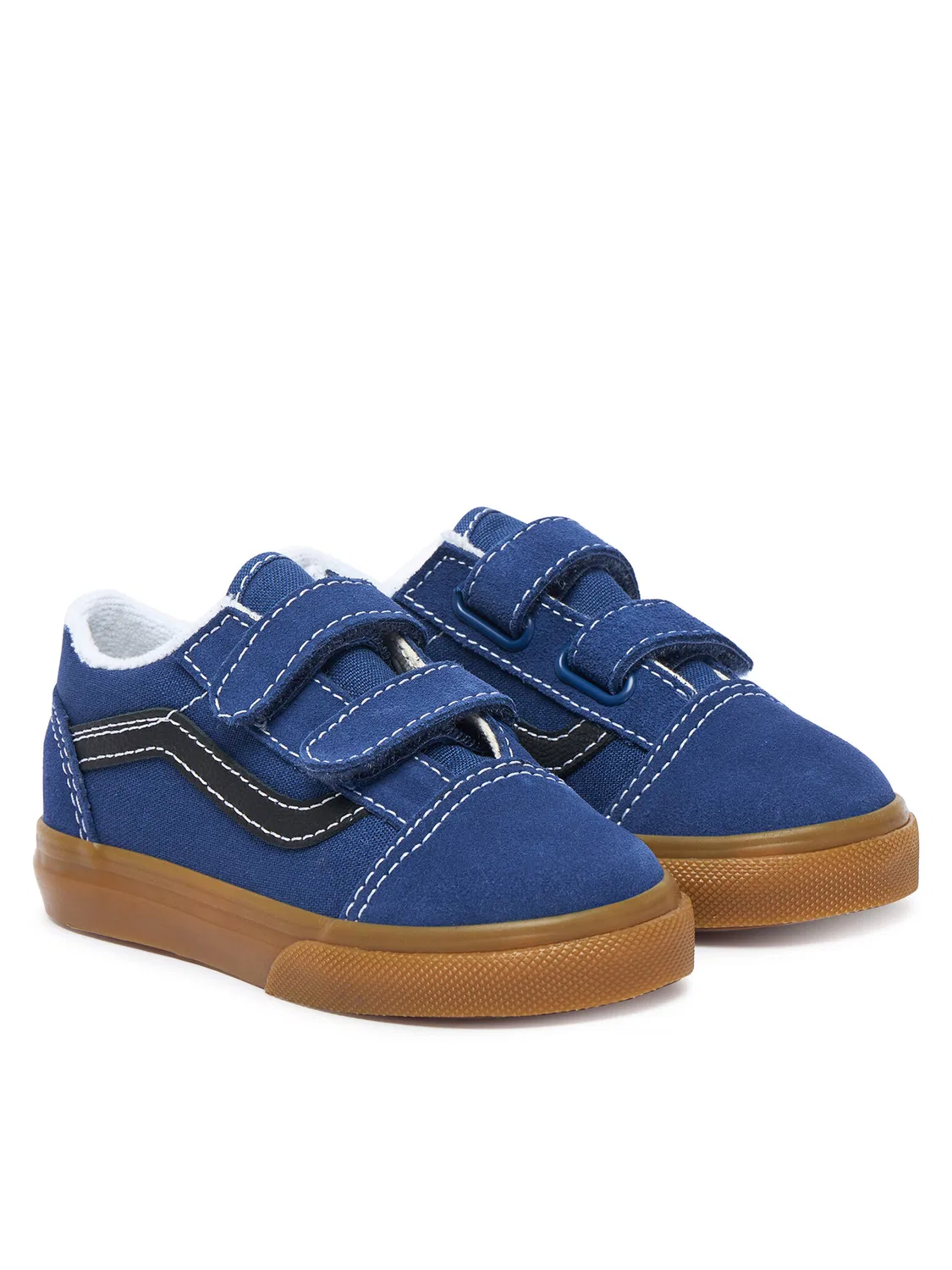 Тканевые кроссовки для мальчика Old Skool Vans, темно-синий — фото 2