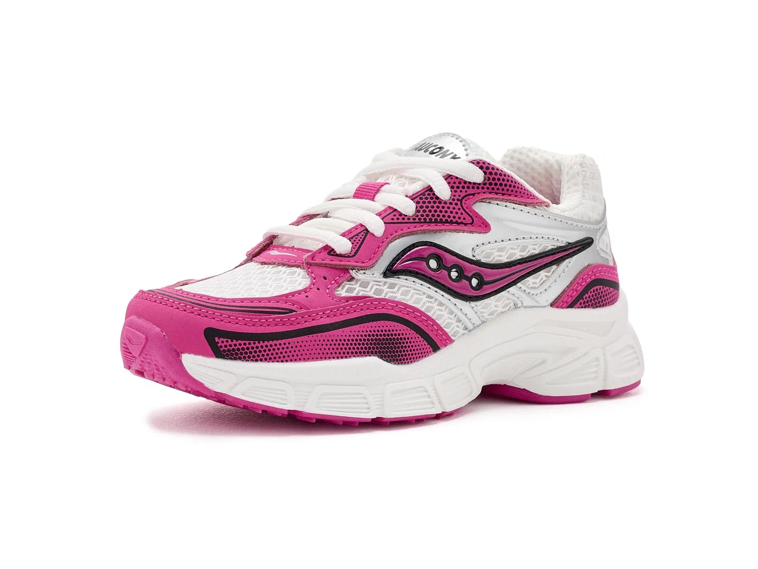 Кроссовки Turbo XT (для маленьких и больших детей) Saucony Kids, White/Pink — фото 2