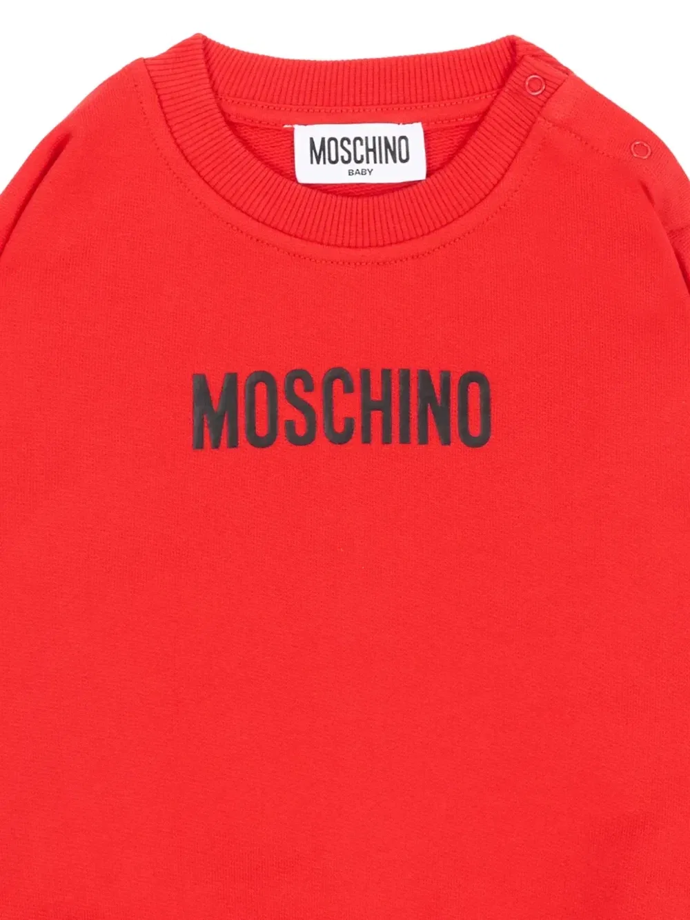 Свитшот с логотипом Moschino Kids, красный — фото 3